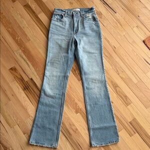 Abercrombie & Fitch Light Blue 70s Vintage Flare Jeans 27 LONG